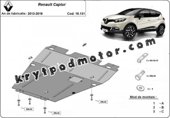 Kryt pod motor Renault Captur