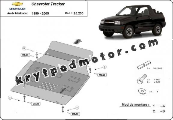 Kryt pod motor Chevrolet Tracker