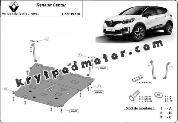 Kryt pod motor Renault Captur