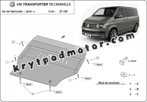 Kryt pod motor Volkswagen Transporter T6 Caravelle