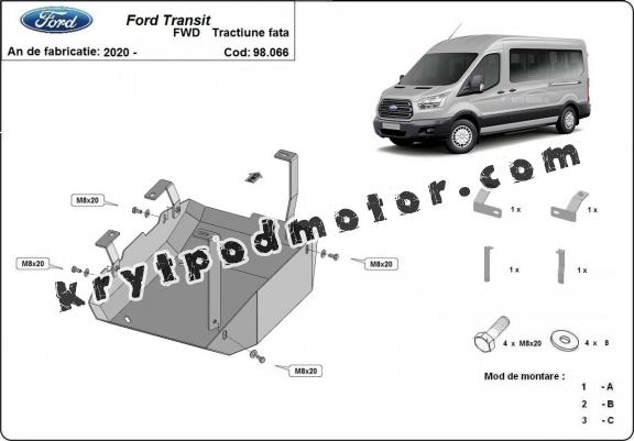 Kryt pod AdBlue Ford Transit ( 4X2, 4X4 )