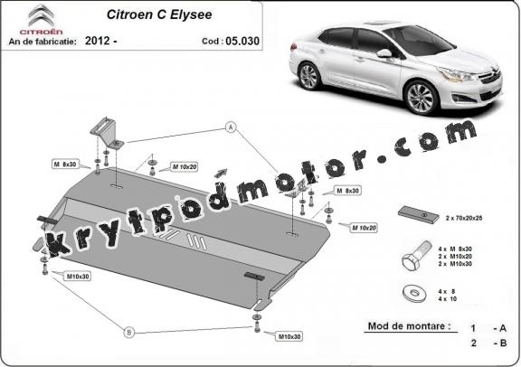 Kryt pod motor Citroen C-Elysee