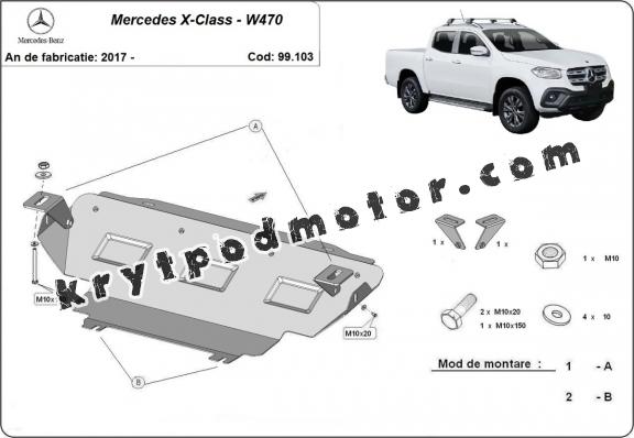 Kryt pod chladič Mercedes X-Class W470