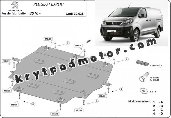 Kryt pod motor Peugeot Expert