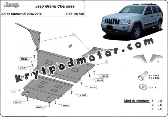 Kryt pod motor Jeep Grand Cherokee