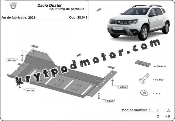 Kryt pod DPF  Dacia Duster