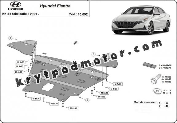 Kryt pod motor  Hyundai Elantra