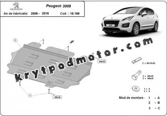 Kryt pod motor Peugeot 3008