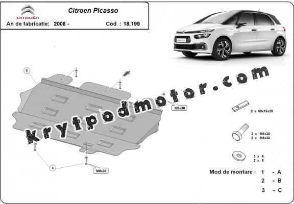 Kryt pod motor Citroen C4 Picasso