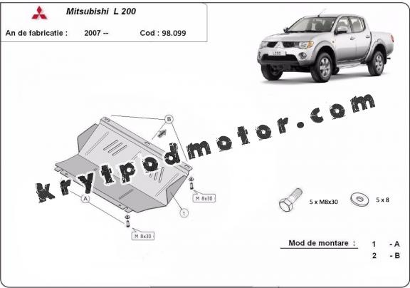 Kryt chladiče Mitsubishi L 200