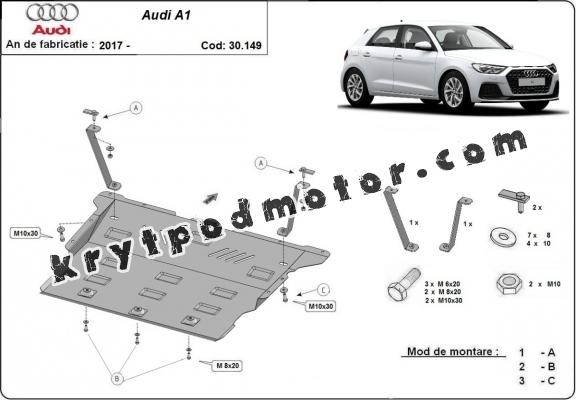 Kryt pod motor Audi A1