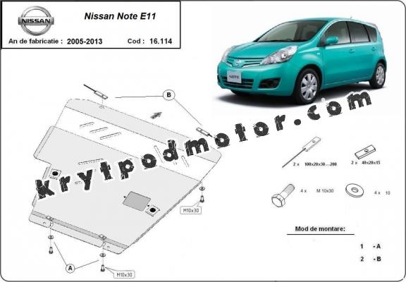 Kryt pod motor Nissan Note