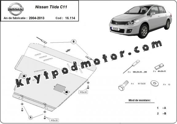 Kryt pod motor Nissan Tiida