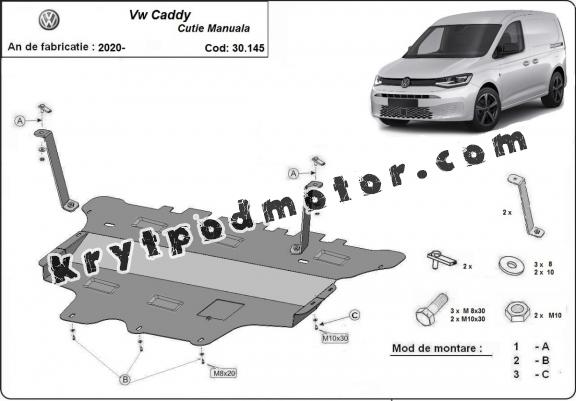 Kryt pod motor VW Caddy