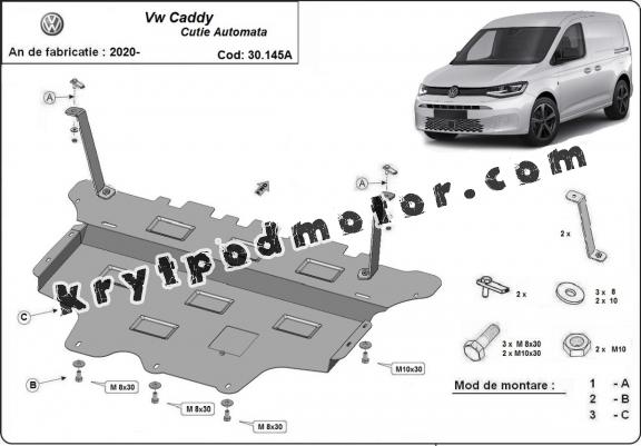 Kryt pod motor VW Caddy- automatická převodovka