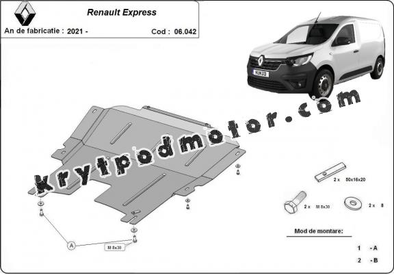 Kryt pod motor Renault Express