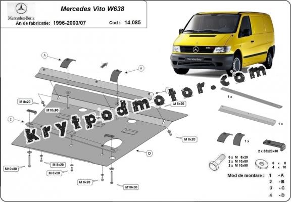 Kryt pod motor Mercedes Vito