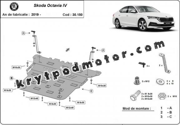 Kryt pod motor Skoda Octavia 4