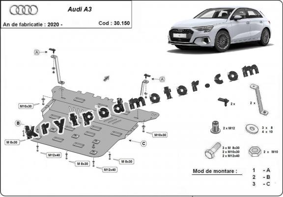 Kryt pod motor Audi A3