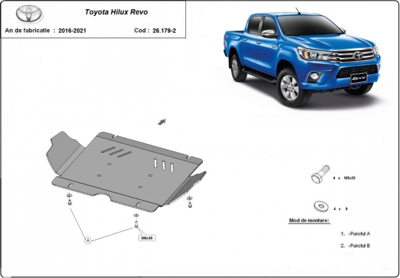 Kryt pod motor Toyota Hilux Revo
