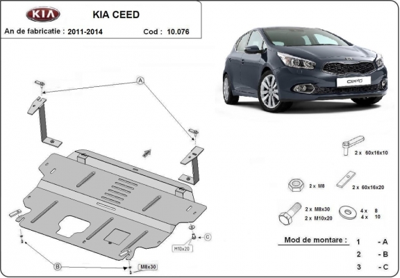 Kryt pod motor Kia Ceed