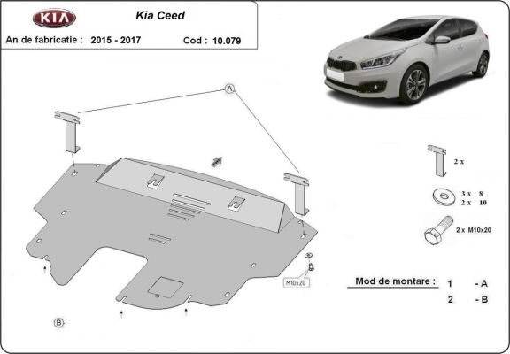 Kryt pod motor Kia Ceed 