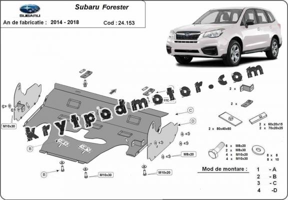 Kryt pod motor Subaru Forester 4