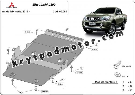 Kryt pod motor Mitsubishi L200