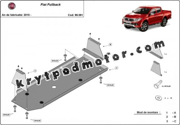 Kryt pod nádrž Fiat Fullback