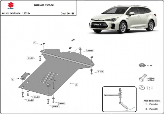 Kryt pod katalyzator/cat lock Suzuki Swace