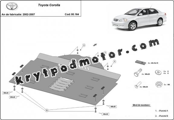 Kryt pod katalyzator/cat lock Toyota Corolla