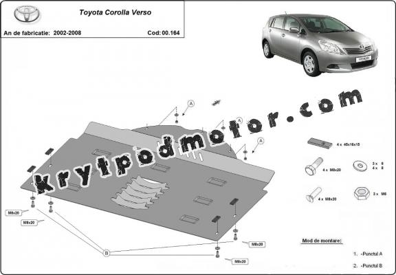 Kryt pod katalyzator/cat lock Toyota Corolla Verso