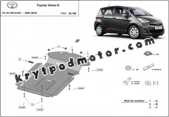 Kryt pod katalyzator/cat lock Toyota Verso-S