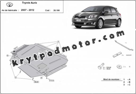 Kryt pod motor Toyota Auris