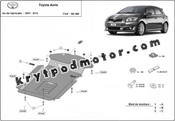 Kryt pod katalyzator/cat lock Toyota Auris