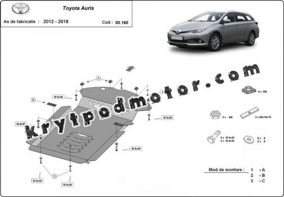 Kryt pod katalyzator/cat lock Toyota Auris