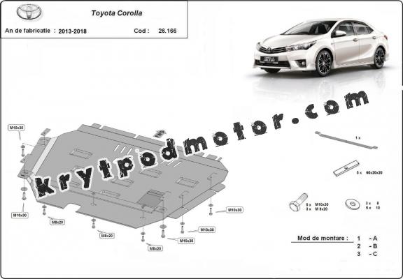 Kryt pod motor Toyota Corolla