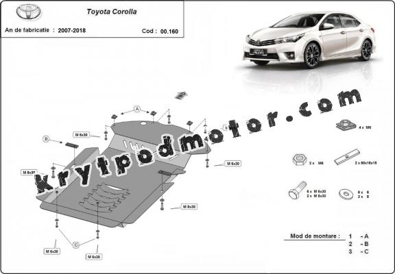 Kryt pod katalyzator/cat lock Toyota Corolla