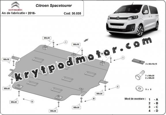 Kryt pod motor Citroen Spacetourer