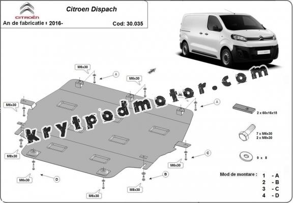 Kryt pod motor Citroen Dispatch