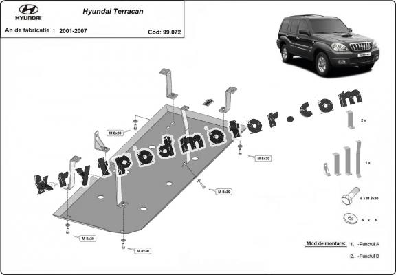 Kryt pod nádrž Hyundai Terracan