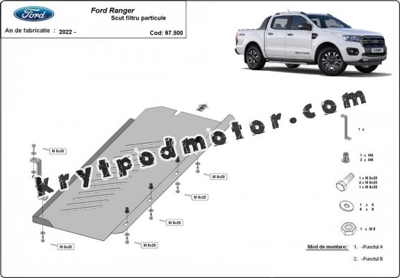 Kryt pod DPF Ford Ranger