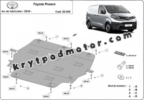 Kryt pod motor Toyota Proace