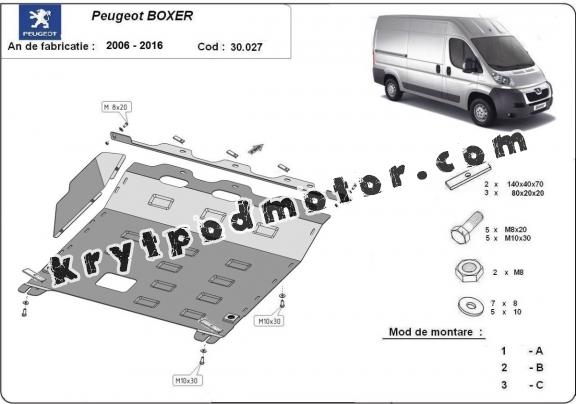 Kryt pod motor Peugeot Boxer