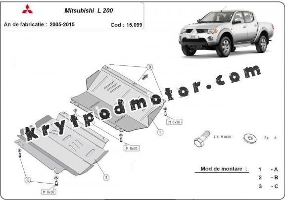 Kryt pod motor Mitsubishi L 200