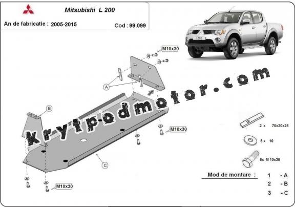 Kryt pod nádrž Mitsubishi L 200