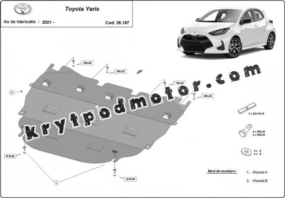 Kryt pod motor Toyota Yaris XP210