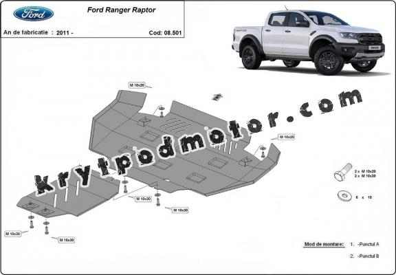 Kryt pod motor Ford Ranger Raptor