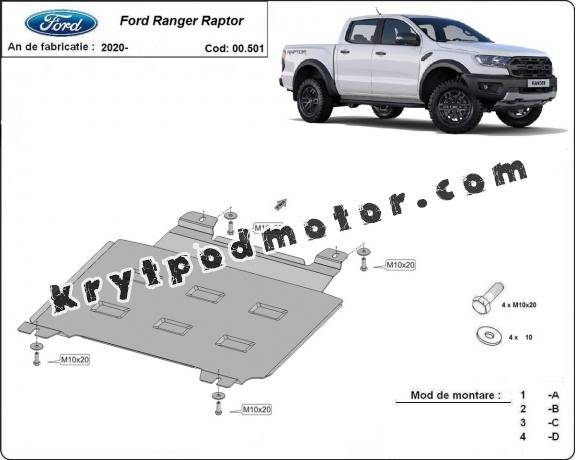 Kryt pod převodovka Ford Ranger Raptor