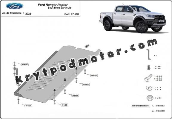 Kryt pod DPF Ford Ranger Raptor